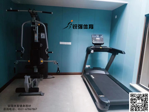 濟南某小區業(yè)主改造后的私家健身房